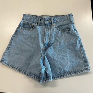 Everlane A-line denim shorts size 25
